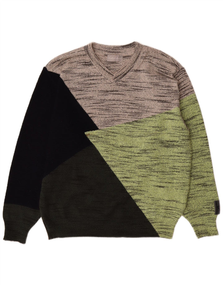 Carlo Colucci Jersey con cuello en V para hombre IT 52 Large Multicolor