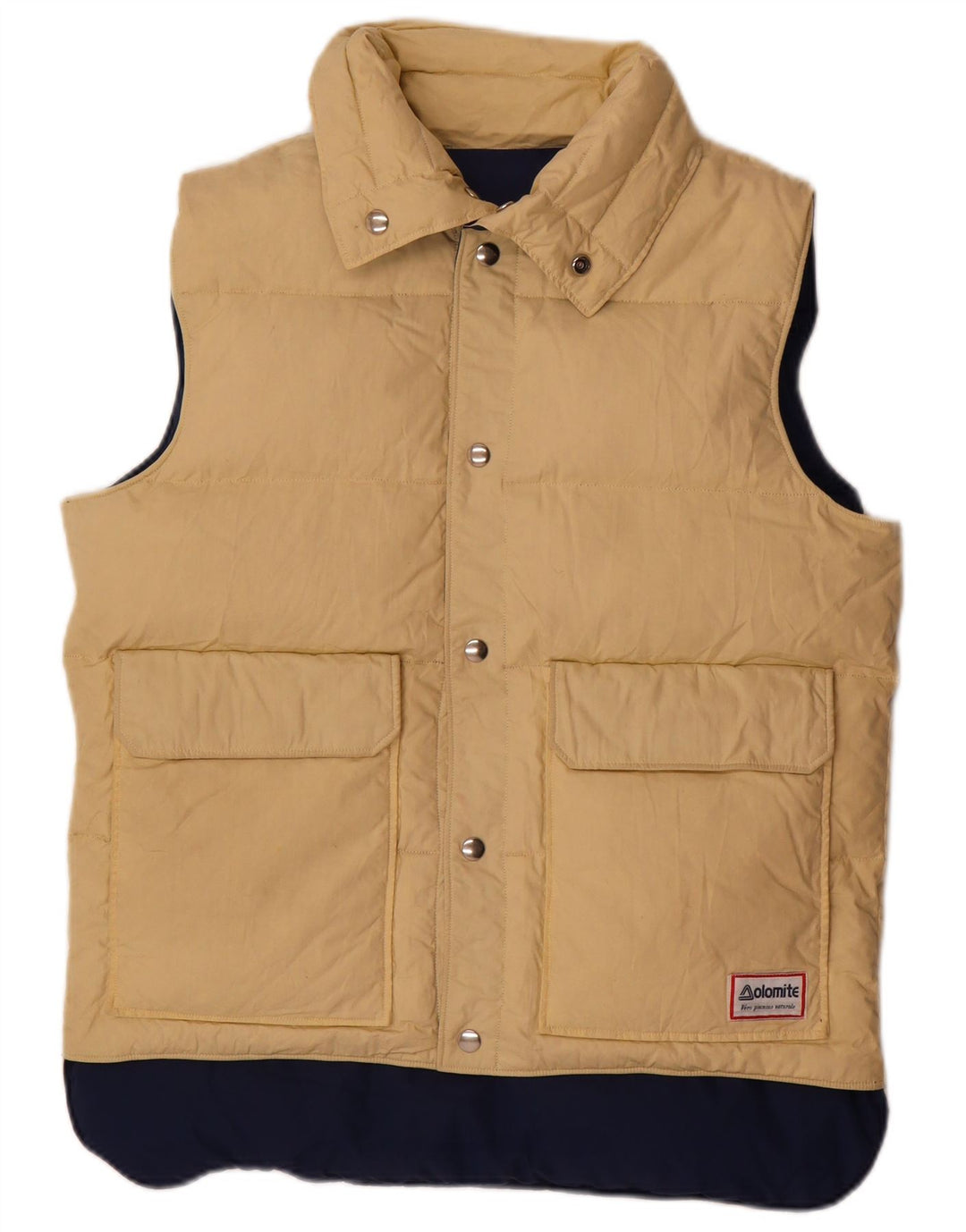 Dolomite Chaleco acolchado reversible para hombre UK 38 Medium Azul marino Algodón
