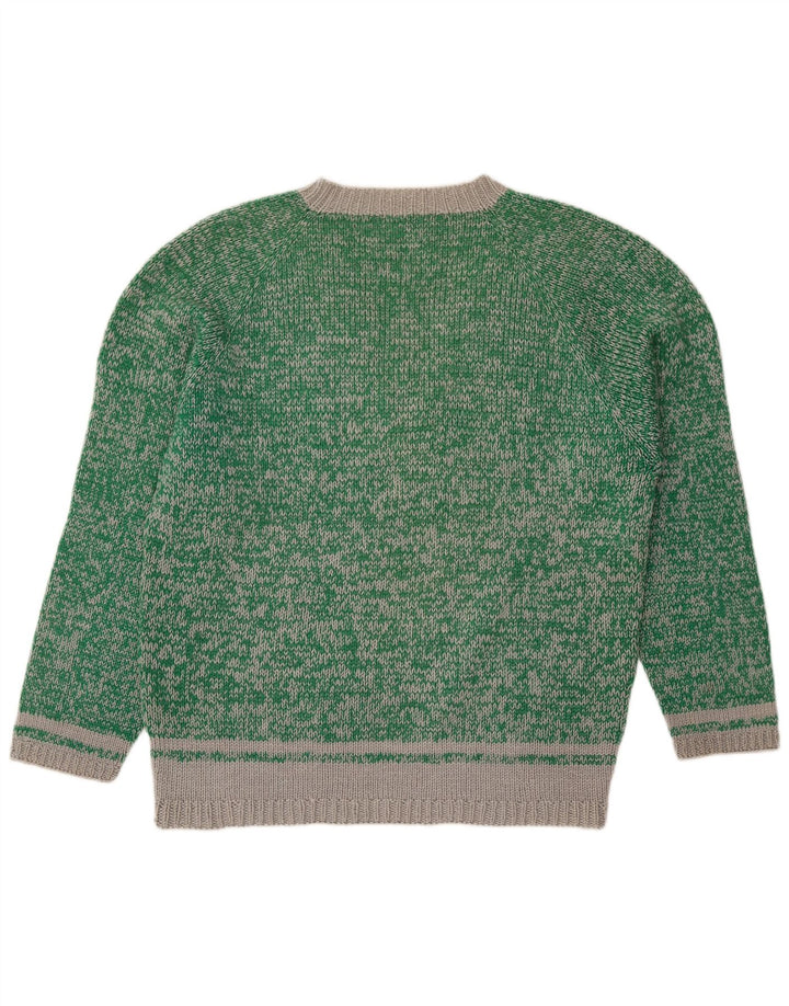 Vintage Mujeres Reino Unido 18 XL Verde Moteado