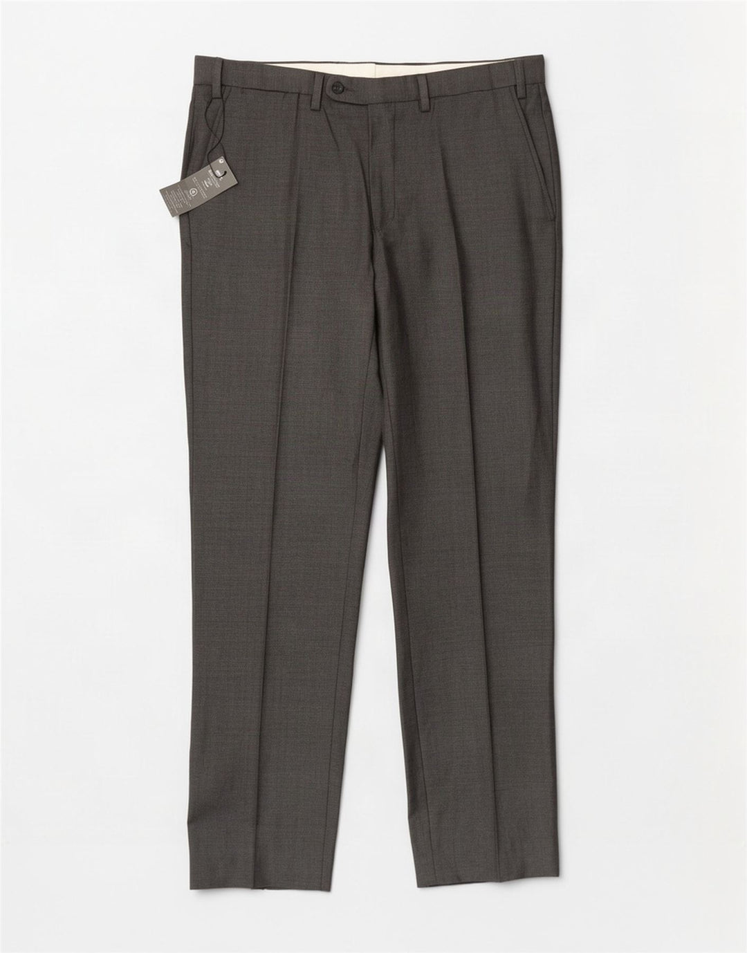 Marks & Spencer Pantalones de traje rectos de corte entallado para hombre W36 L33 Gris