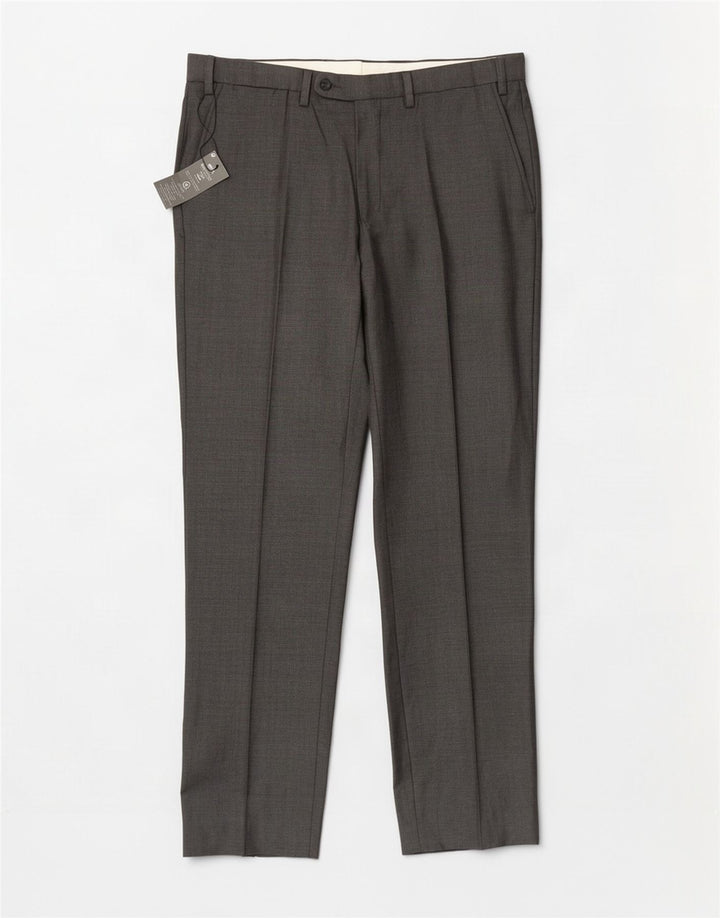 Marks & Spencer Pantalones de traje rectos de corte entallado para hombre W36 L33 Gris