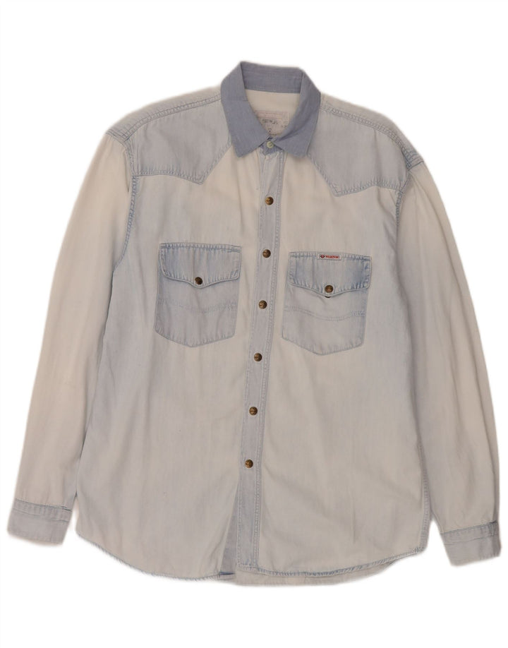 Wampum Camisa Vaquera Azul Medio Hombre