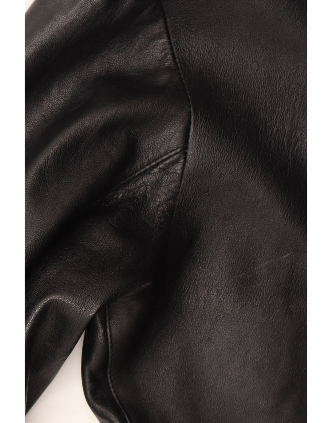 VINTAGE Womens Leather Jacket UK 14 Large Black Leather Vintage Vintage and Second-Hand Vintage from Messina Hembry 
