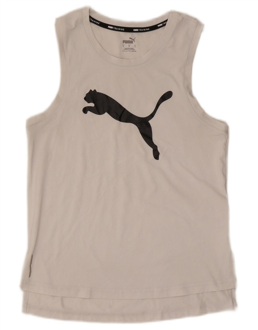 Puma Hombre Gráfico Chaleco Top Pequeño Poliéster Blanco