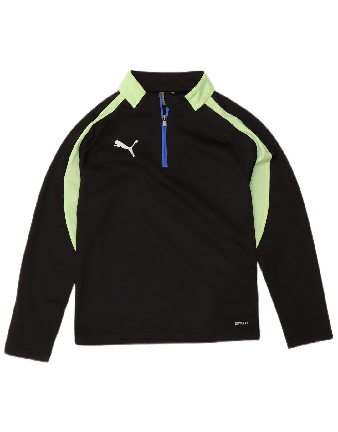 Puma - Chándal con cremallera y cuello para niños, color negro, 7-8 años