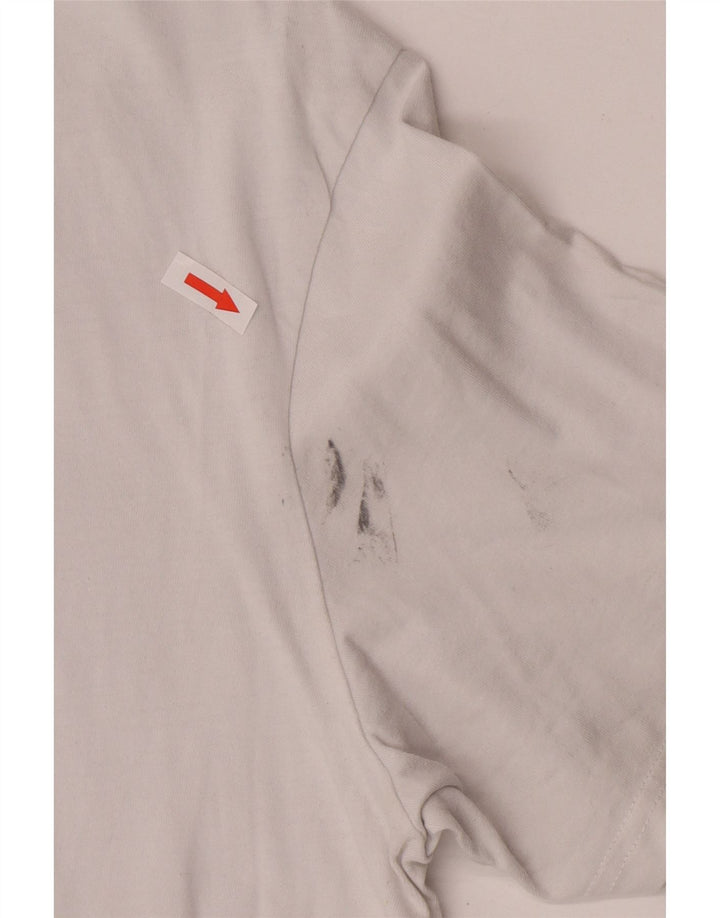 Adidas - Camiseta gráfica para hombre, talla mediana, algodón blanco