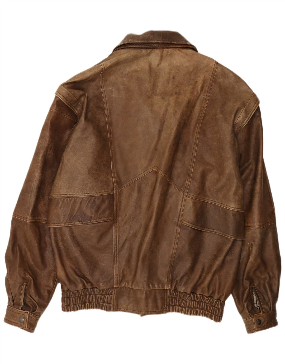 VINTAGE Chaqueta de cuero para hombre EU 52 XL Cuero marrón