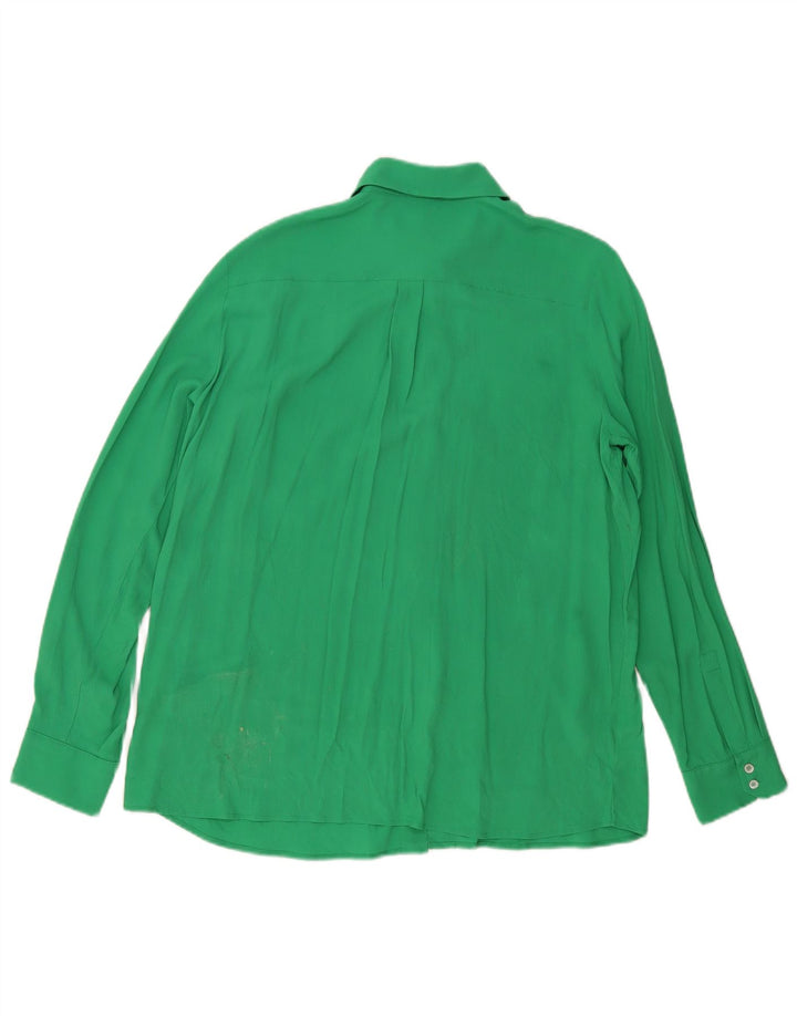 Marella Blusa Camisa Mujer UK 46 Grande Verde