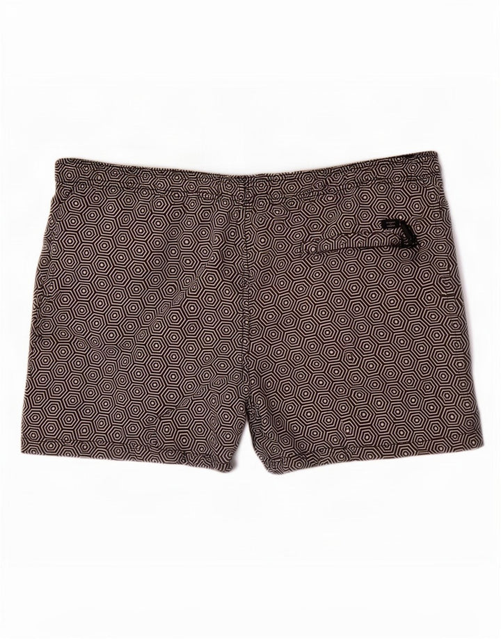 Superdry Bañador Hombre XL Negro Geométrico Poliéster