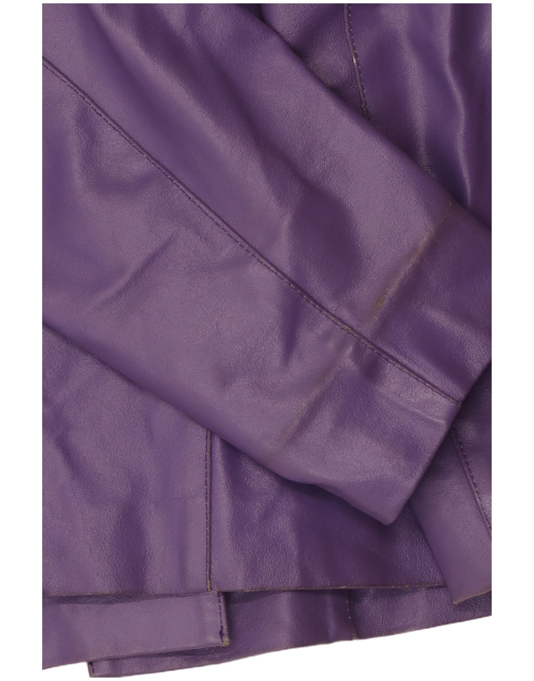 Mays Chaqueta tipo blazer de cuero con 4 botones para mujer IT 44 Acetato morado mediano