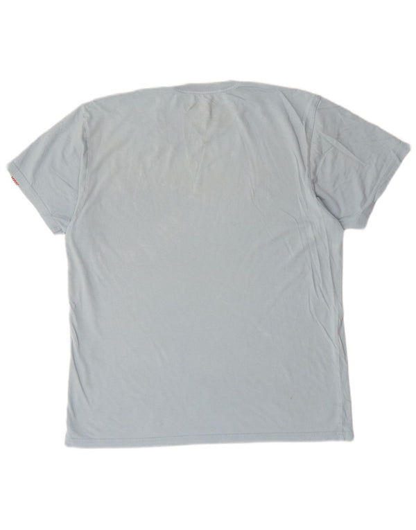 Vans - Camiseta gráfica para hombre, talla grande, algodón azul