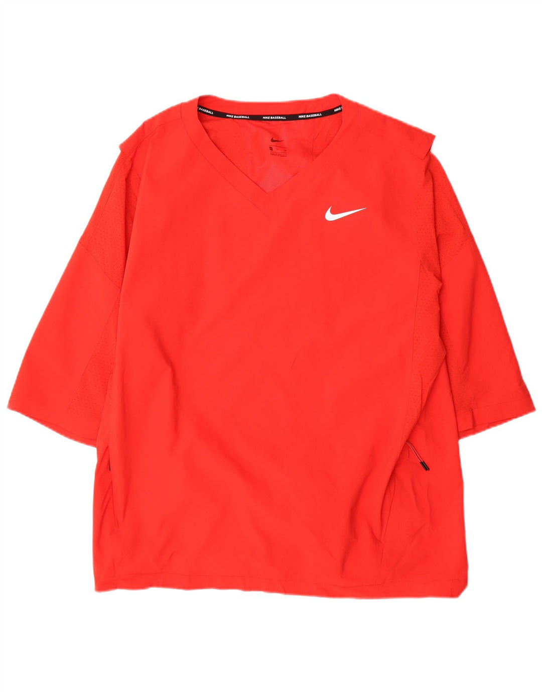Nike - Camiseta de béisbol para hombre, manga 3/4, XL, poliéster rojo