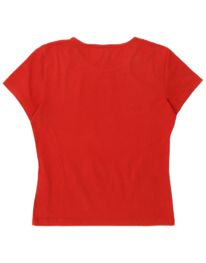 NORTH SAILS Camiseta corta con gráfico para mujer UK 40 Algodón rojo mediano