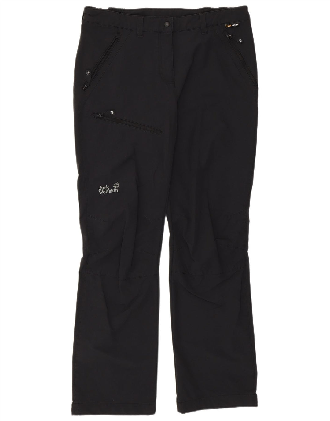 JACK WOLFSKIN Pantalones cargo de senderismo para mujer UK 14/16 Large W34 L30 Negro