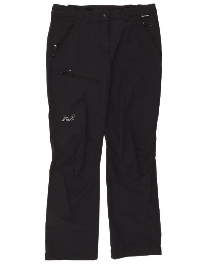 JACK WOLFSKIN Pantalones cargo de senderismo para mujer UK 14/16 Large W34 L30 Negro
