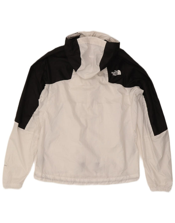 The North Face Chaqueta impermeable con capucha para hombre UK 36 Small White Colorblock
