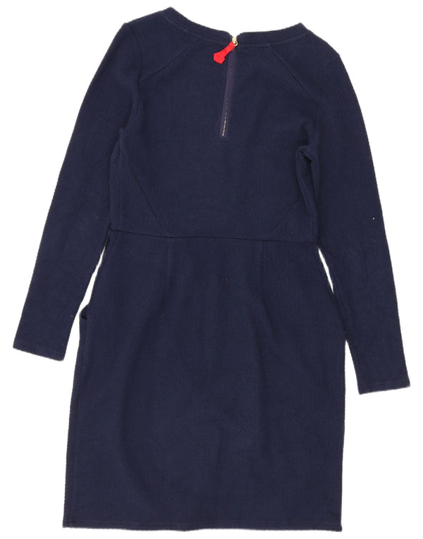 Joules Vestido tipo jersey de manga larga para mujer UK 40 Mediano Azul marino Algodón