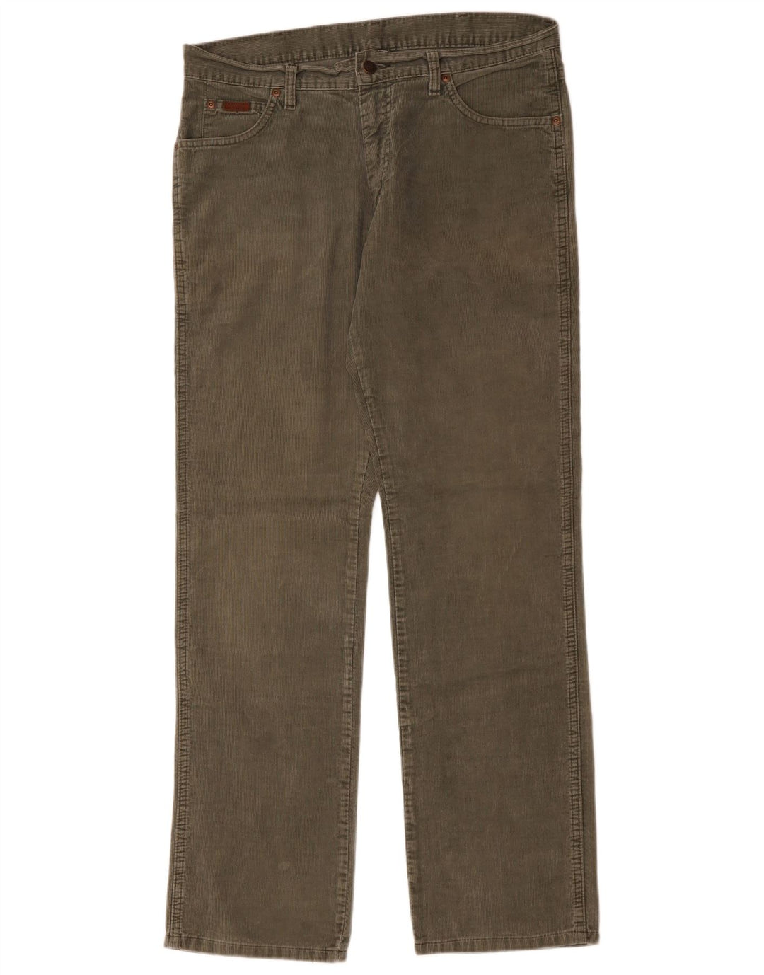 WRANGLER Pantalones rectos de pana Alaska para hombre W34 L34 Algodón caqui
