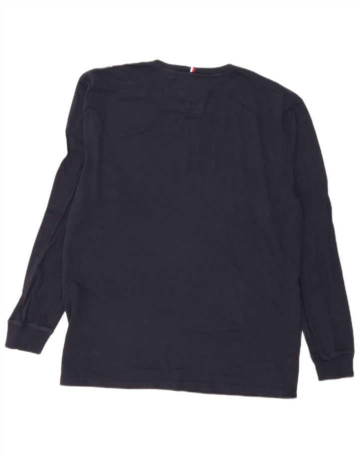 Tommy Hilfiger Hombre Top Manga Larga XL Azul Marino