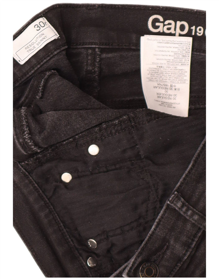 GAP Womens Resolution Skinny Jeans W30 L31 Black Cotton