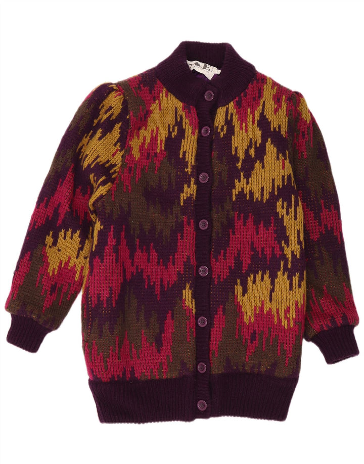 EXE - Cárdigan con patrón abstracto para mujer, talla 40, talla grande, multicolor