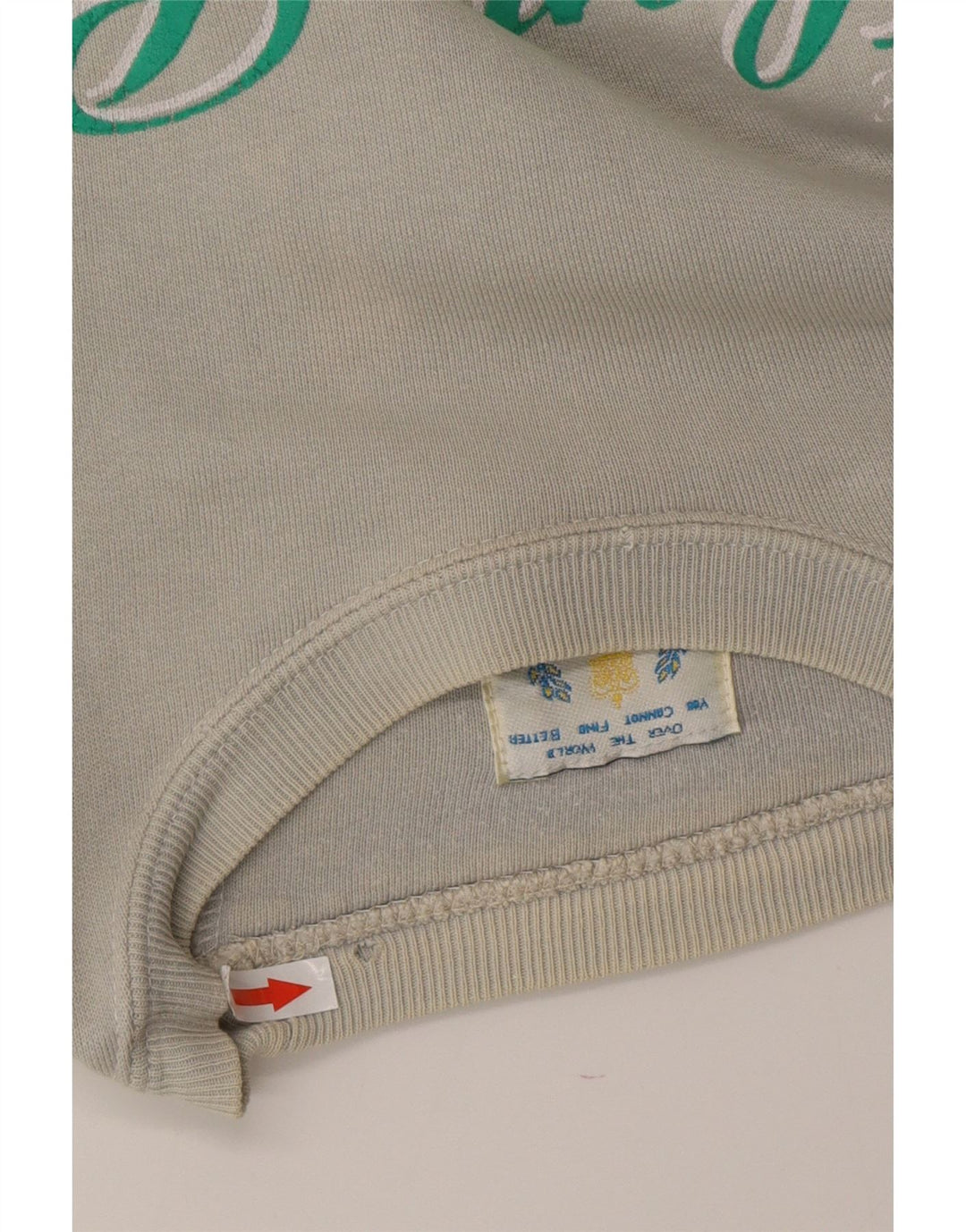 RIFLE Sudadera gráfica para hombre Jumper Large Gris Algodón