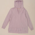 White Stuff Top con capucha para mujer, manga larga, UK 42, algodón morado mediano