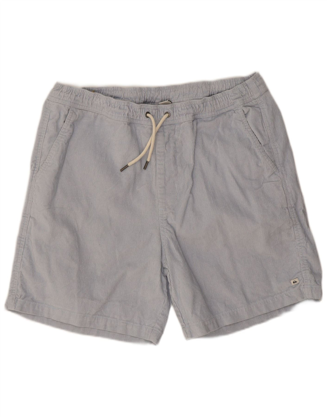 Quiksilver Pantalones cortos de pana para hombre medianos W32 Algodón azul