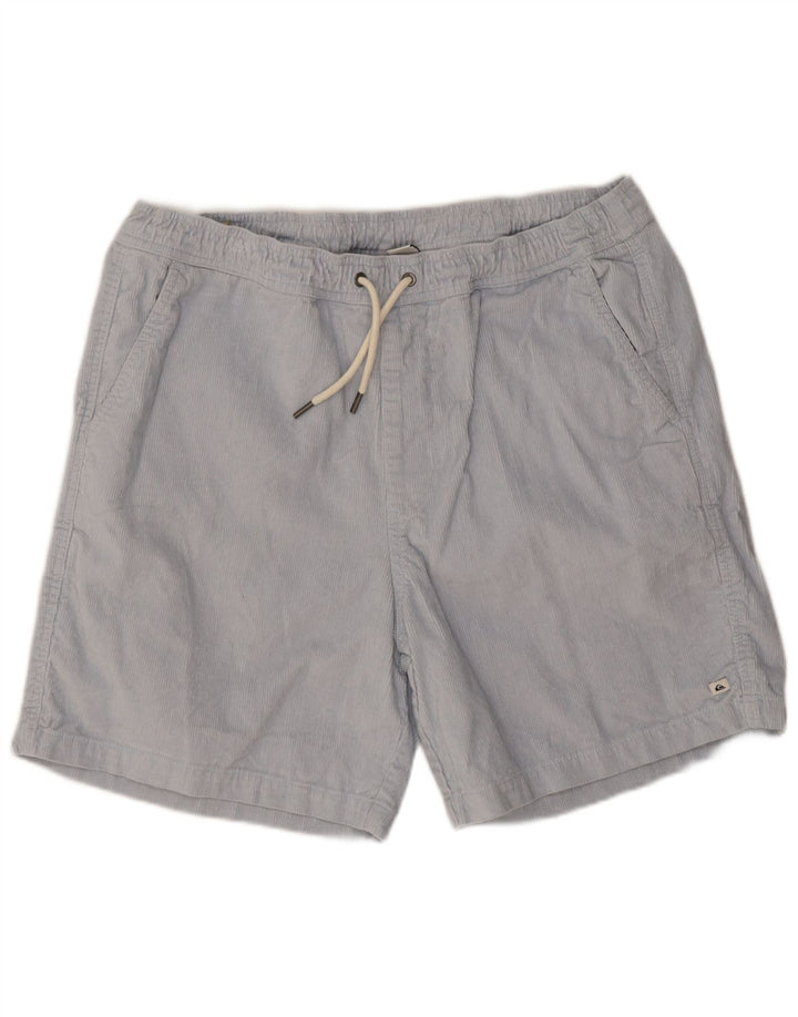 Quiksilver Pantalones cortos de pana para hombre medianos W32 Algodón azul