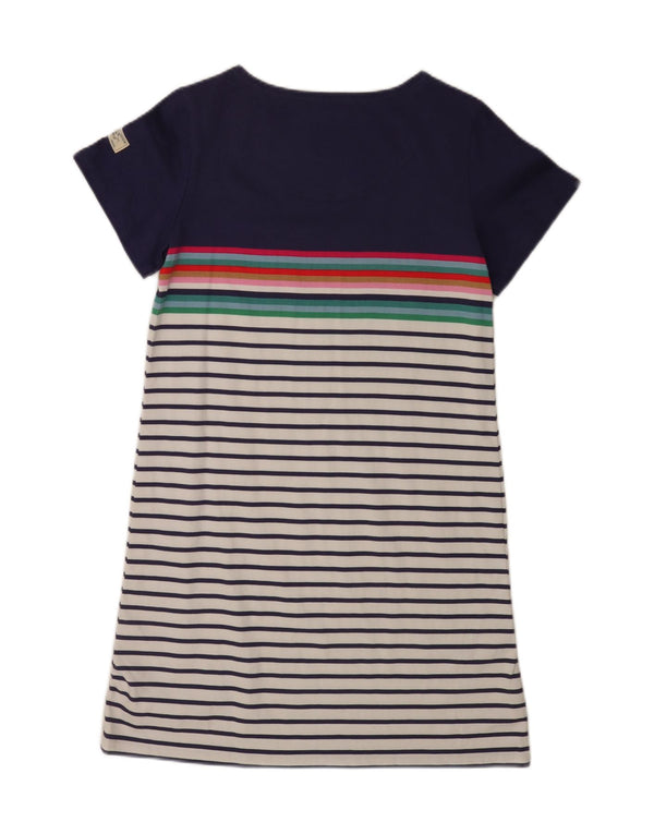 Joules Vestido tipo camiseta para mujer UK 44 Grande Algodón a rayas azul marino
