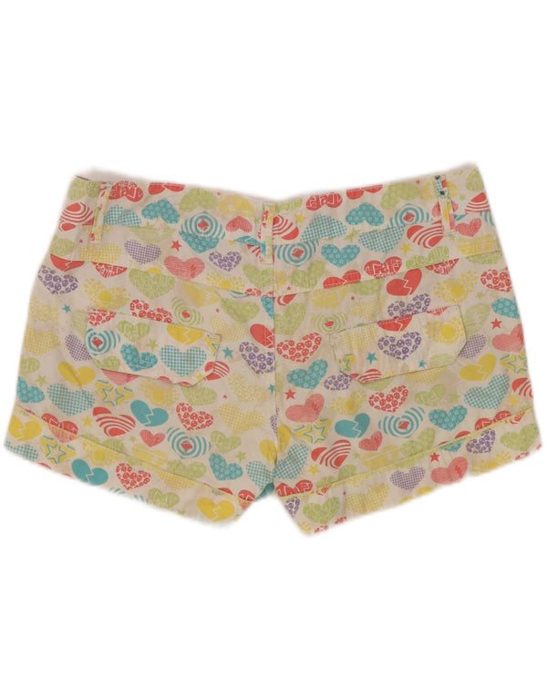Zara Mujer Trafaluc Hot Pants EU 36 XS W26 Corazón multicolor
