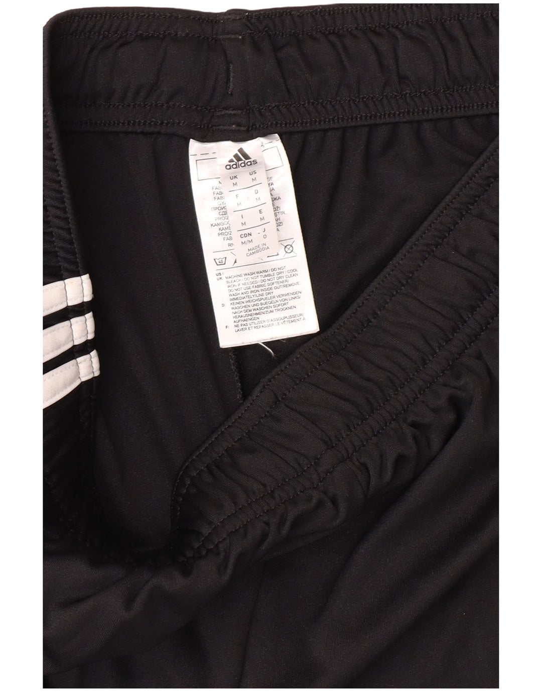 ADIDAS Pantalones cortos deportivos Deutscher Fussball Bund para hombre Poliéster negro mediano