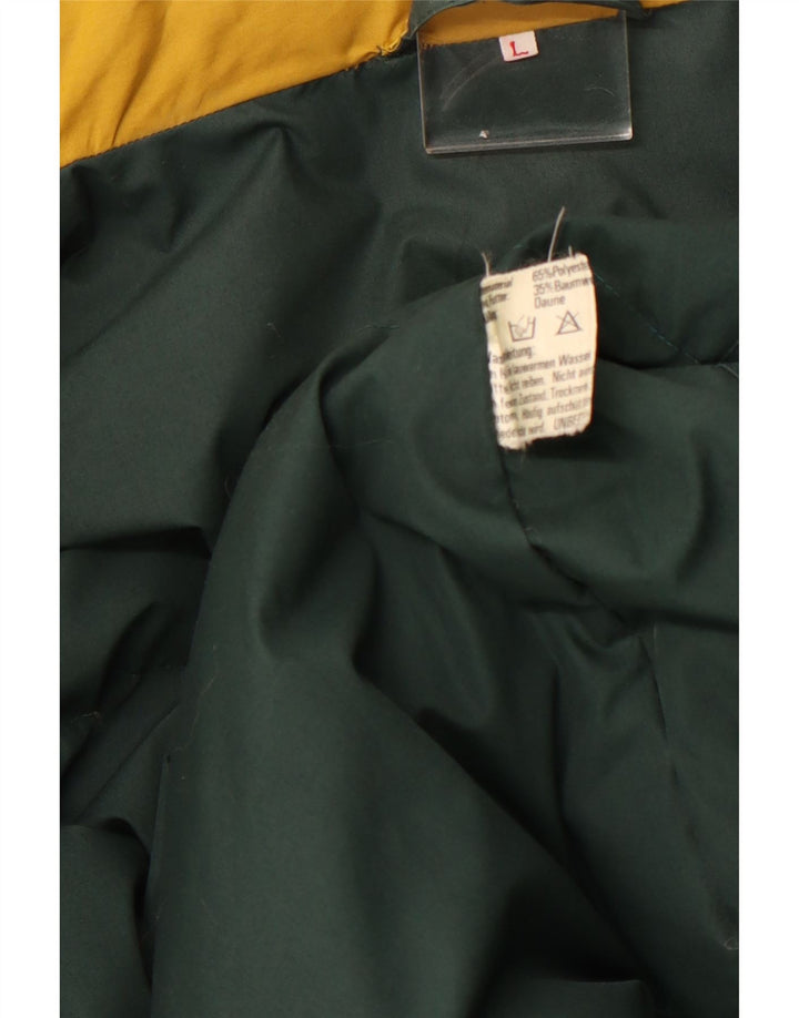 Edelweiss Chaqueta acolchada con capucha para hombre Reino Unido 40 Poliéster amarillo grande