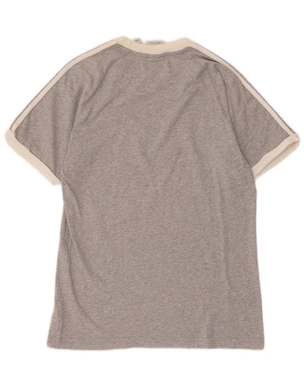 ADIDAS Camiseta para hombre Top Small Grey Moteado de algodón