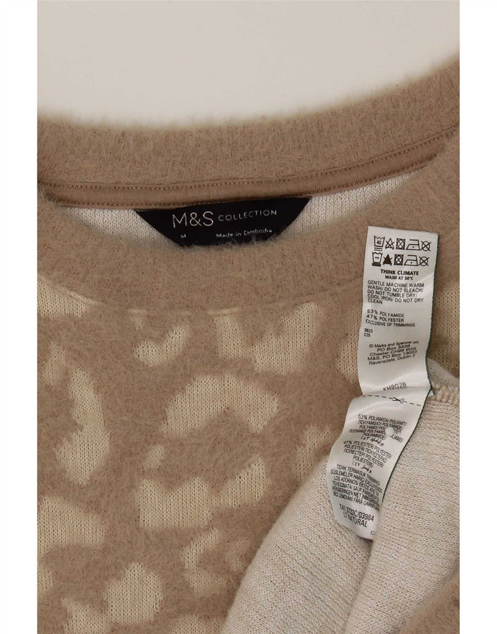 Marks & Spencer Suéter de Cuello Redondo para Mujer UK 44 Marrón Medio