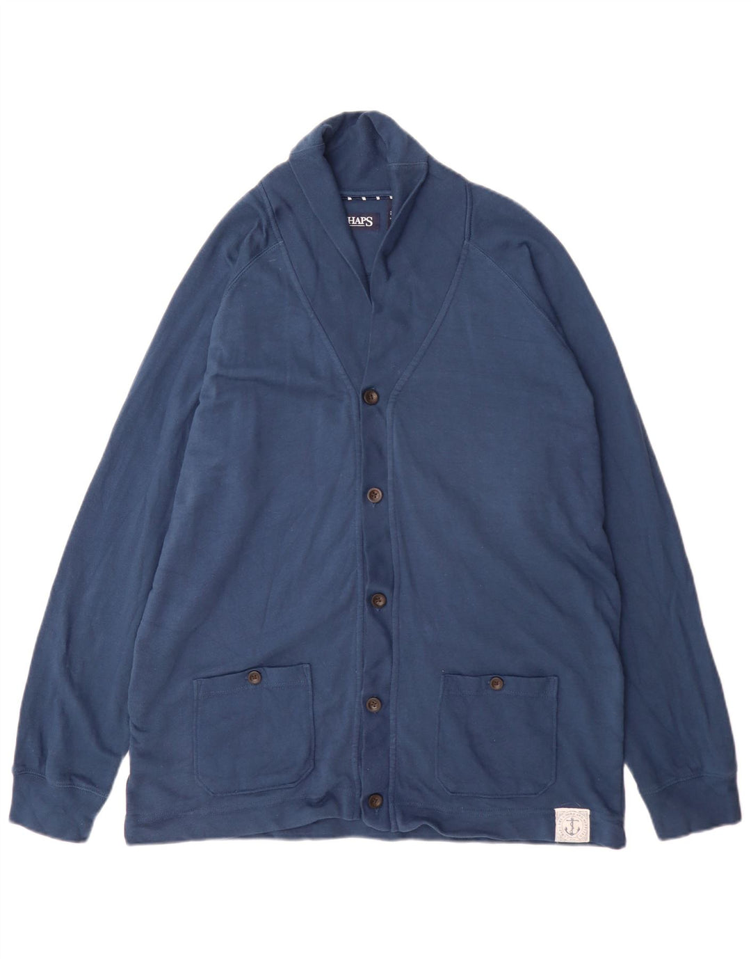 Chaps Mens Chándal Top Chaqueta Grande Azul Marino Algodón