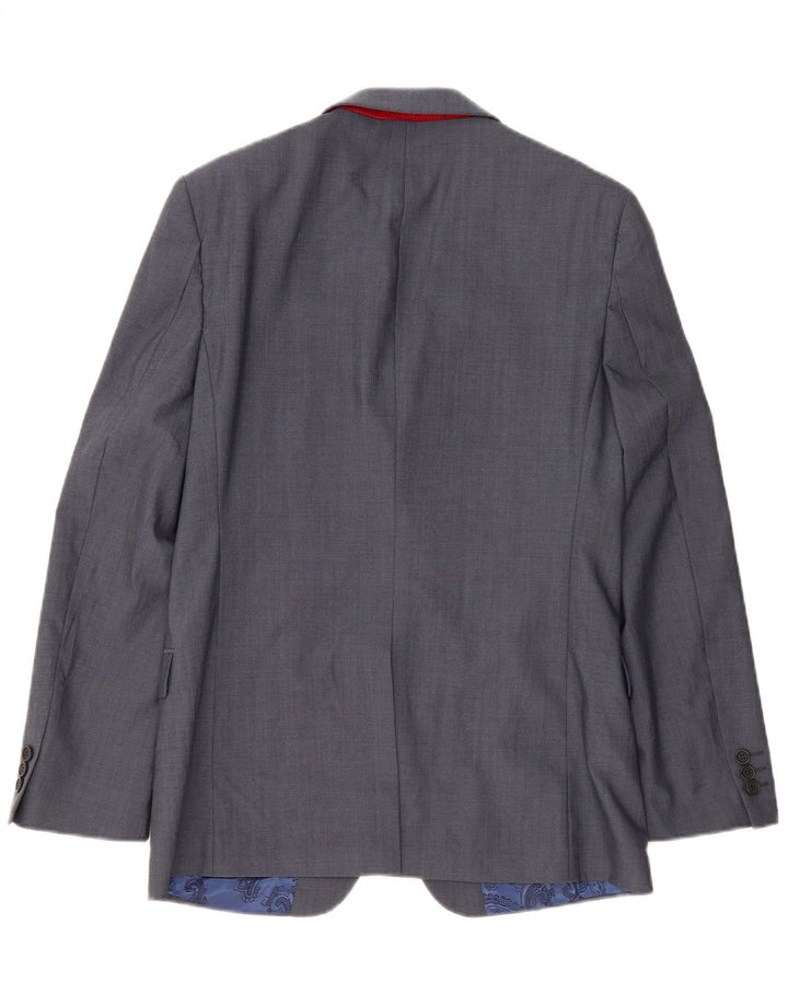 Ted Baker Chaqueta tipo blazer de 2 botones para hombre UK 38 Azul medio