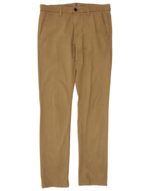 Timberland Pantalón chino ajustado para hombre W32 L33 Algodón beige