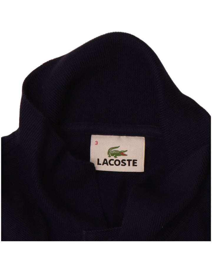 LACOSTE Polo para hombre talla 3 pequeño algodón azul marino