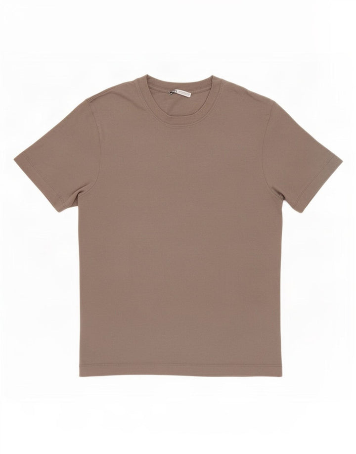 Zara Hombre Camiseta Top Gris Medio