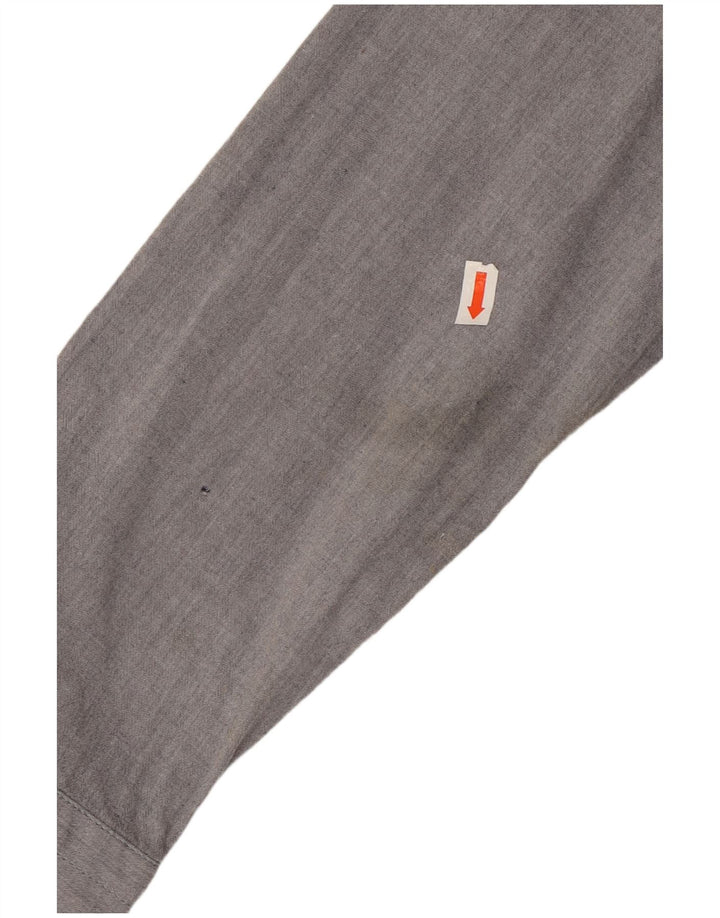 HARMONT & BLAINE Camisa ajustada para hombre Algodón gris pequeño