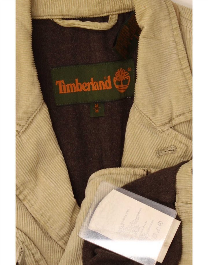 Timberland Chaqueta tipo blazer de pana con 3 botones para hombre Reino Unido 38 Algodón beige medio