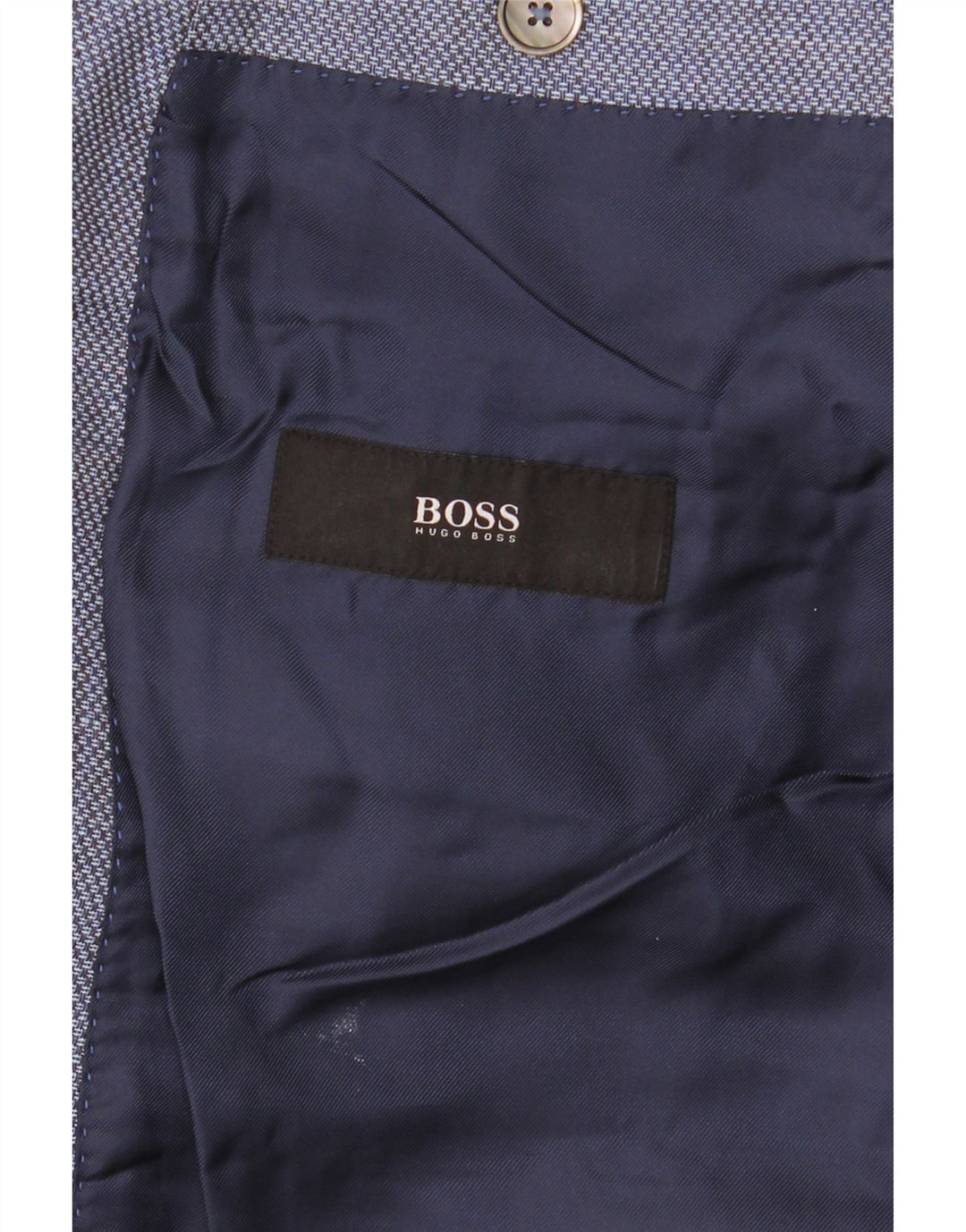 Hugo Boss Chaqueta tipo blazer de 2 botones para hombre UK 38 Azul medio