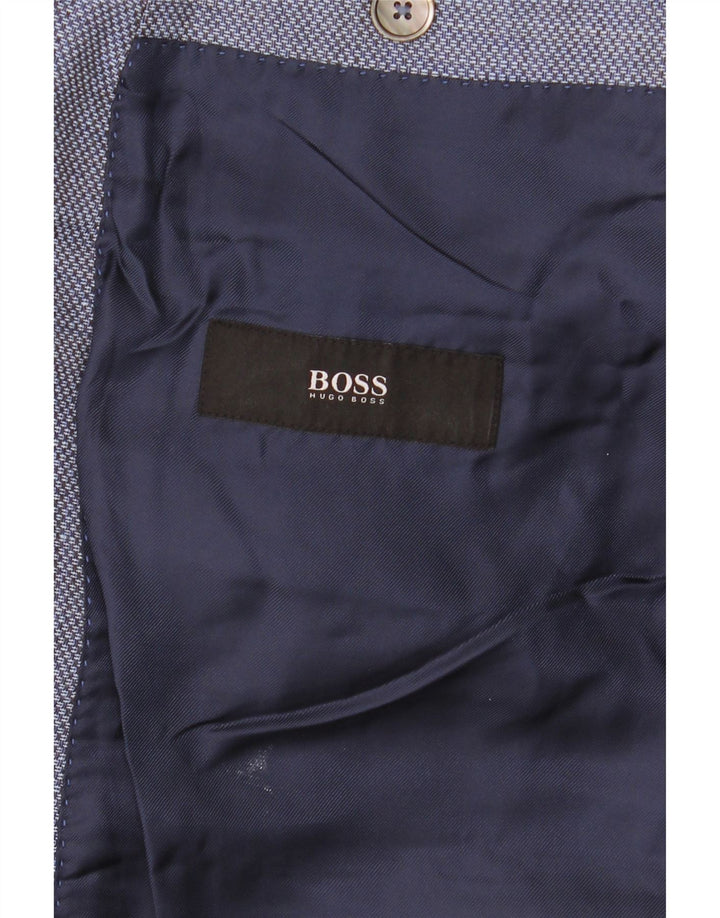 Hugo Boss Chaqueta tipo blazer de 2 botones para hombre UK 38 Azul medio
