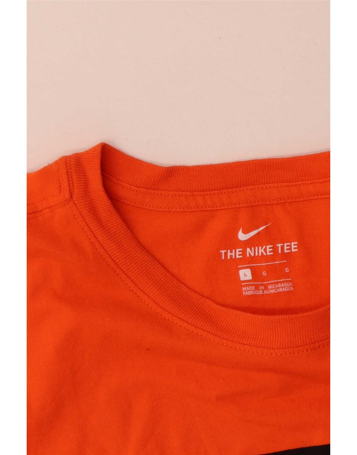 Nike Camiseta gráfica para hombre Top grande de algodón naranja
