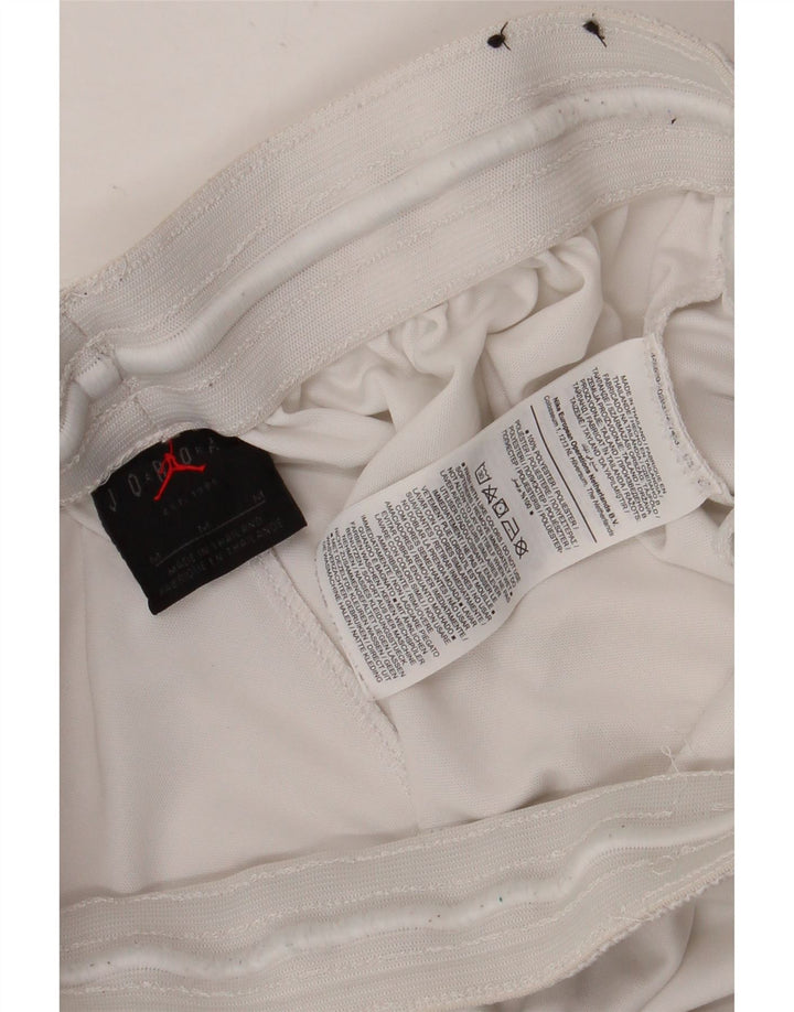 Shorts deportivos Jordan para hombre Poliéster color block blanco mediano