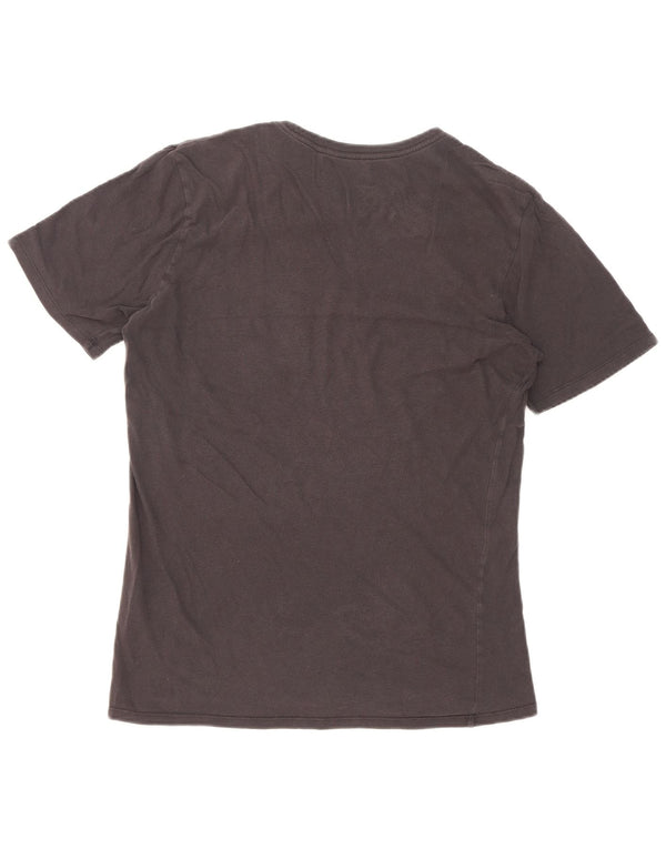 Nike Camiseta gráfica de corte atlético para hombre, talla pequeña, algodón negro