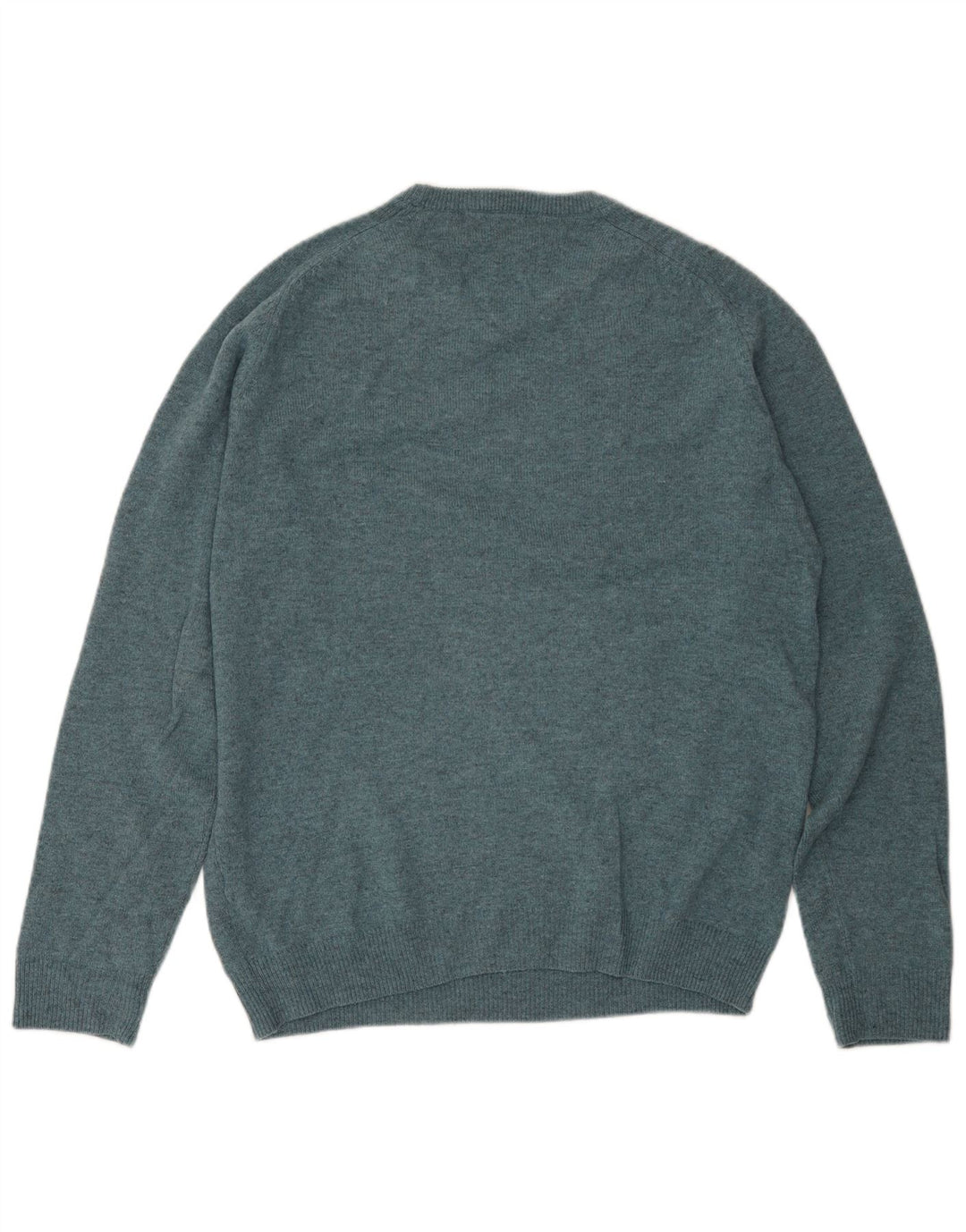 Marks & Spencer Jersey de cuello redondo para hombre con moteado azul medio