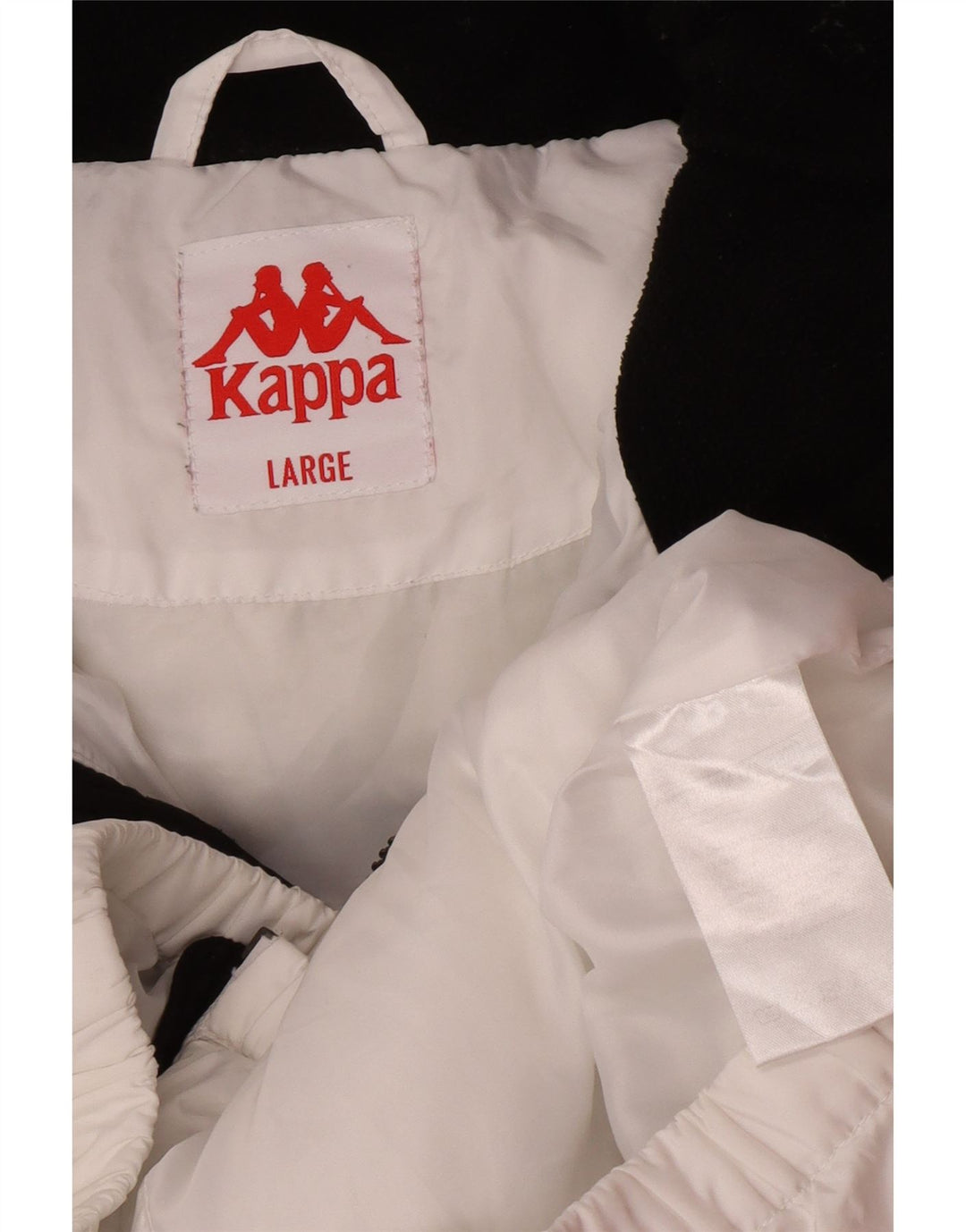 Kappa Chaqueta acolchada para hombre UK 40 Large Blanco Colorblock Poliéster