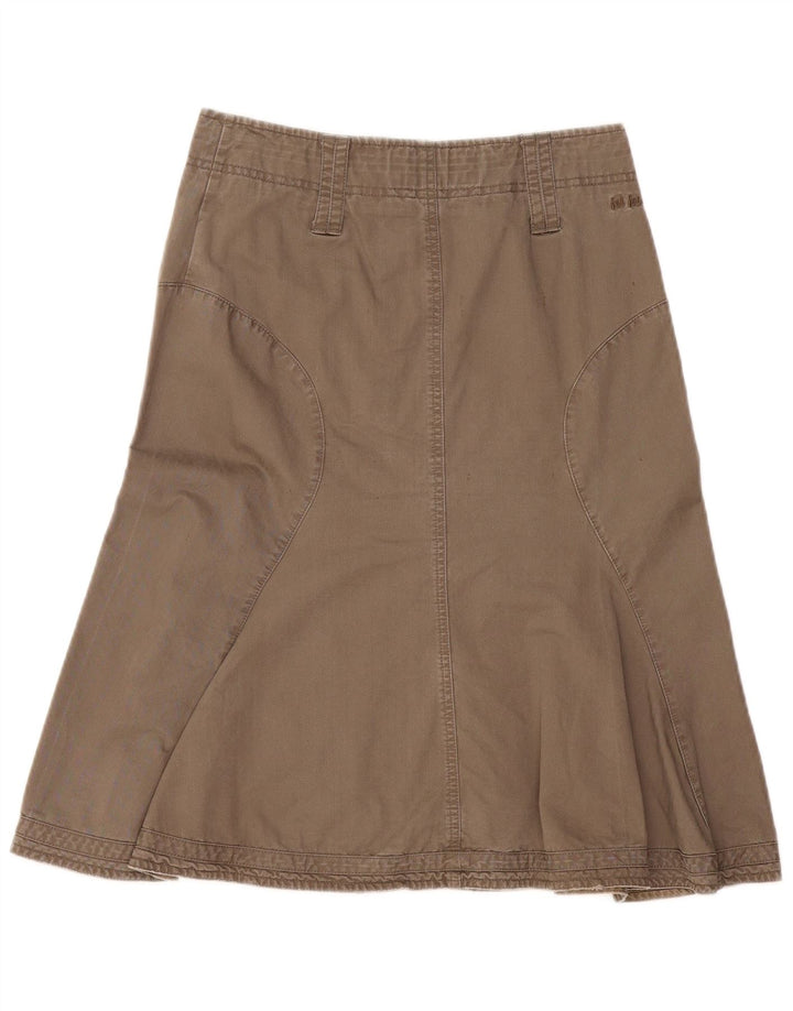 FAT FACE Falda acampanada para mujer UK 8 Small W30 Caqui